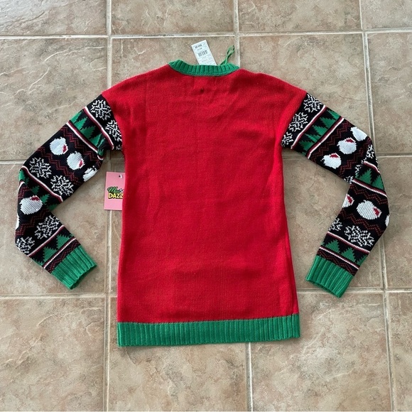 Miss Dazzle Ugly Sweater XS Two Hook and Latch Balls NWT - Picture 9 of 16